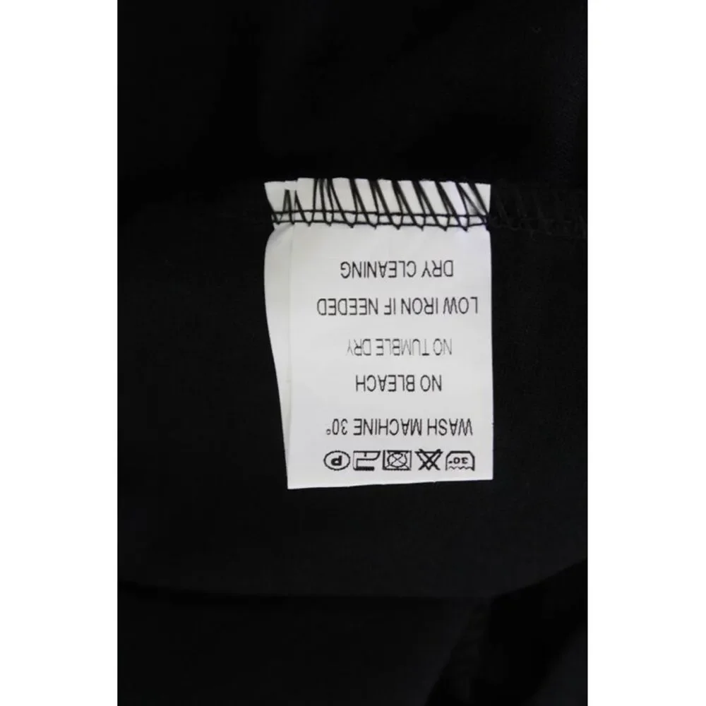 Flora Ashley Womens Sequined Stretch High-Rise Tapered Pants Black Size M